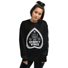 Load image into Gallery viewer, &#39;Thick Thighs &amp; Spooky Vibes&#39; Sweatshirt
