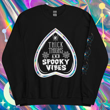 Load image into Gallery viewer, &#39;Thick Thighs &amp; Spooky Vibes&#39; Sweatshirt
