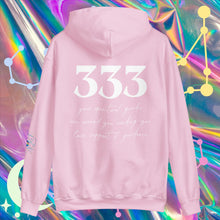 Load image into Gallery viewer, '333 - Support' Angel Number Hoodie