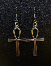Load image into Gallery viewer, Ankh Dangle Earrings