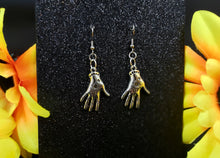 Load image into Gallery viewer, Palmistry Hands Dangle Earrings
