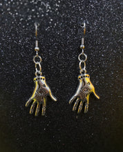 Load image into Gallery viewer, Palmistry Hands Dangle Earrings