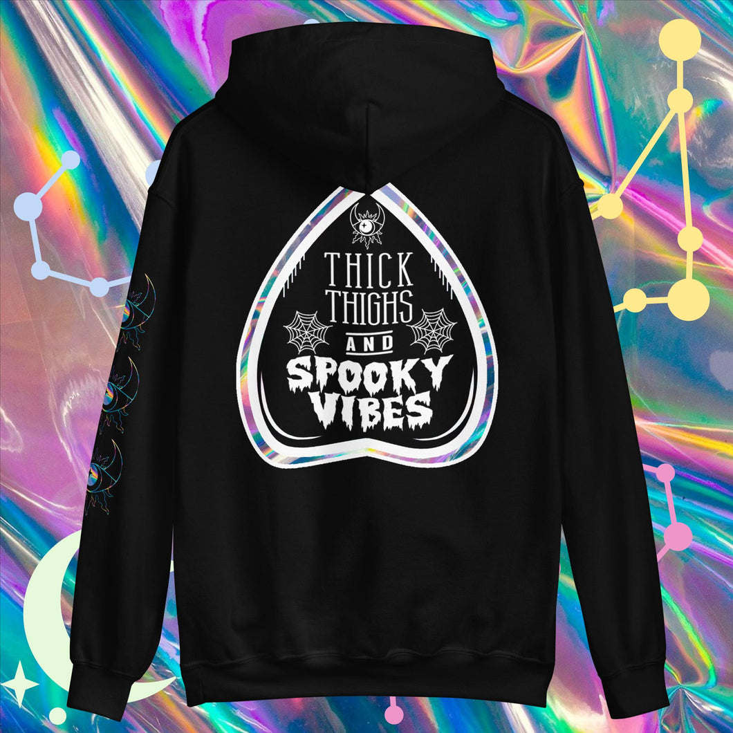 'Thick Thighs & Spooky Vibes' Hoodie