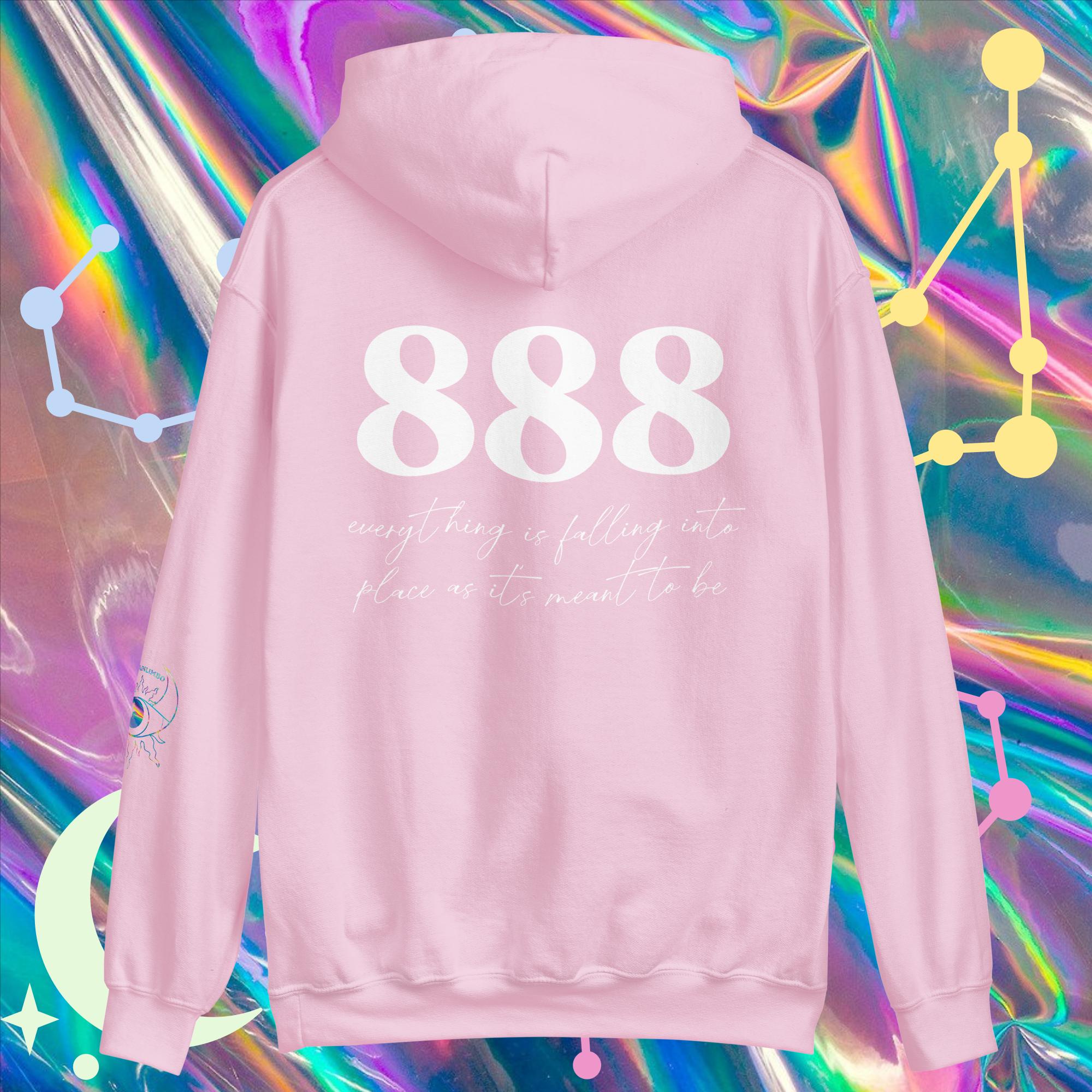 888 - Support' Angel Number Hoodie – lunainlimbo
