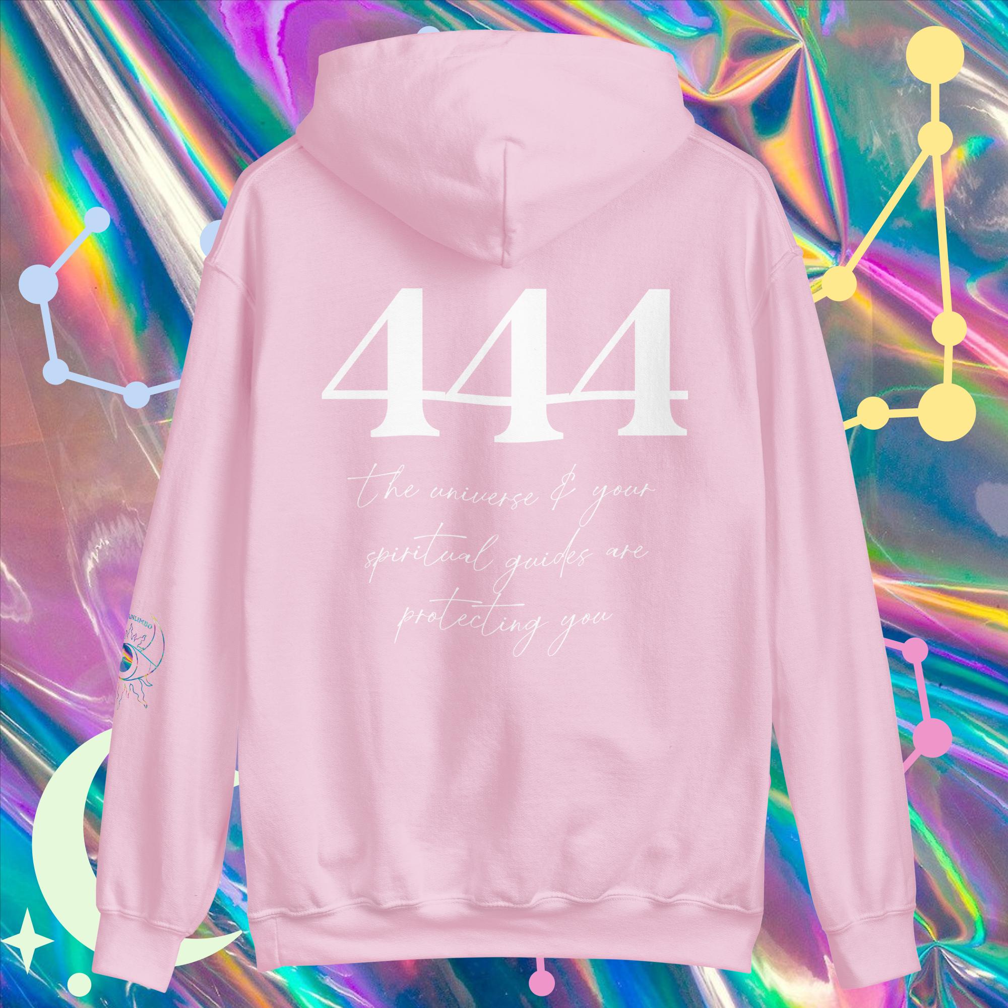 444 Angel Number Hoodie - As buy Above So Below Saturn Sweatshirt Space Universe Astrology Zodiac