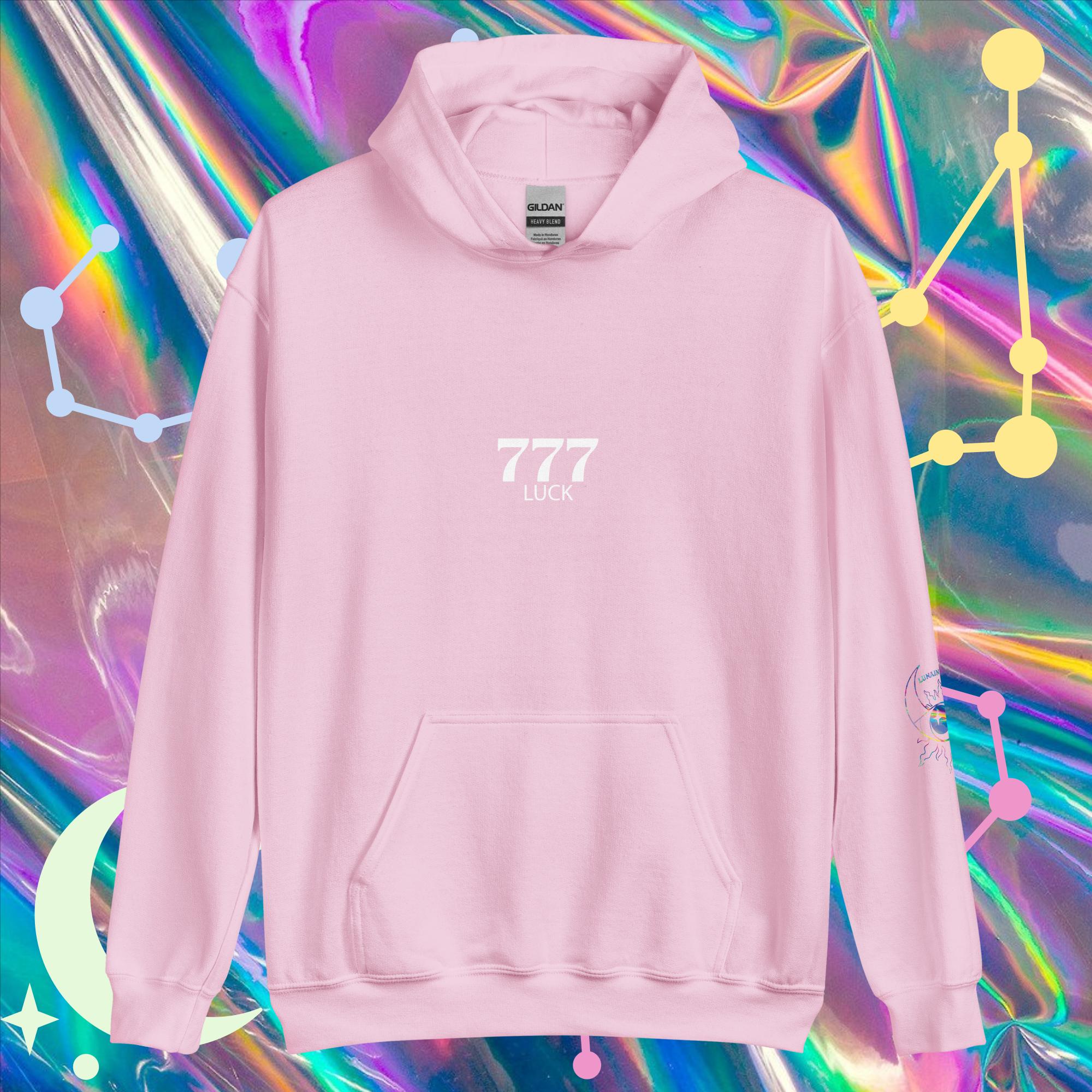 777 - Luck' Angel Number Hoodie – lunainlimbo