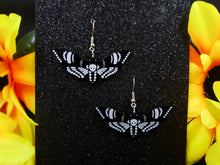 Load image into Gallery viewer, Death Moth Dangle Earrings
