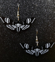 Load image into Gallery viewer, Death Moth Dangle Earrings
