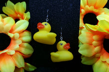 Load image into Gallery viewer, Rubber Ducky Dangle Earrings
