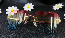 Load image into Gallery viewer, Rainbow Heart Fashion Sunglasses
